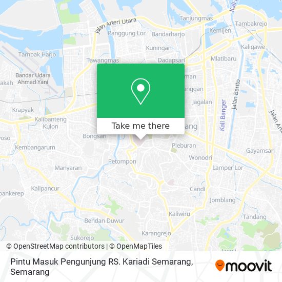 Pintu Masuk Pengunjung RS. Kariadi Semarang map