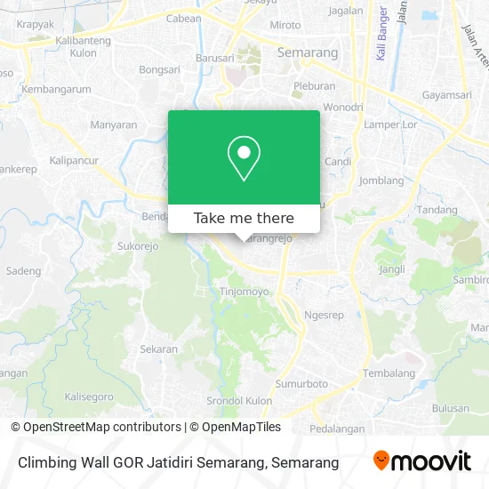 Climbing Wall GOR Jatidiri Semarang map