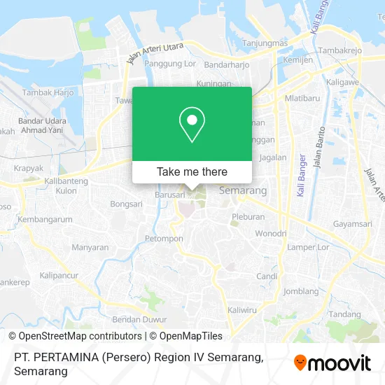 PT. PERTAMINA (Persero) Region IV Semarang map
