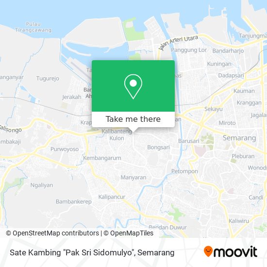 Sate Kambing "Pak Sri Sidomulyo" map