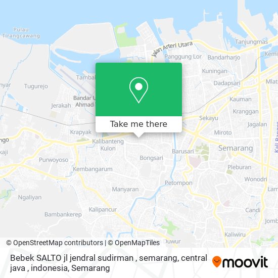 Bebek SALTO jl jendral sudirman , semarang, central java , indonesia map