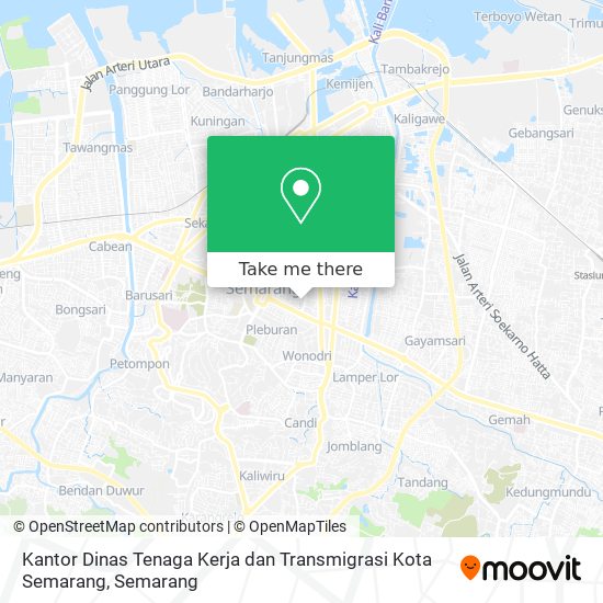 Kantor Dinas Tenaga Kerja dan Transmigrasi Kota Semarang map