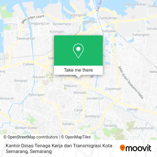 Kantor Dinas Tenaga Kerja dan Transmigrasi Kota Semarang map