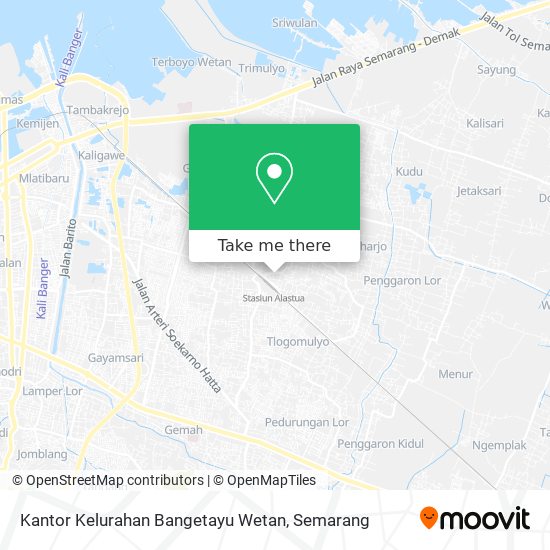 Kantor Kelurahan Bangetayu Wetan map