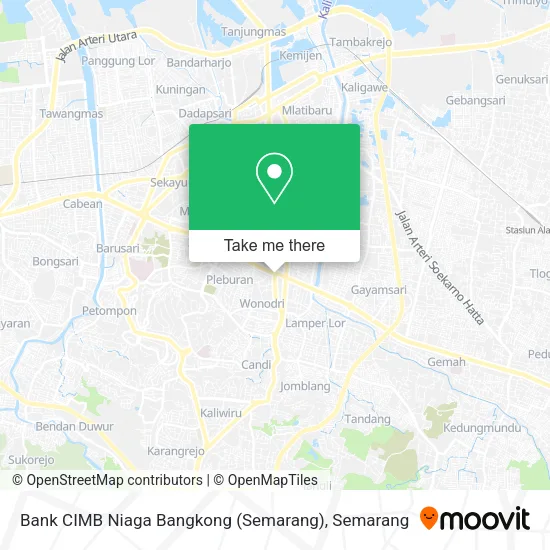 Bank CIMB Niaga Bangkong (Semarang) map