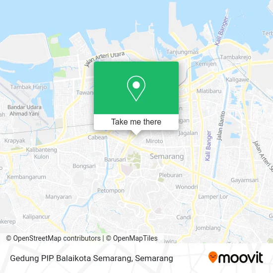 Gedung PIP Balaikota Semarang map