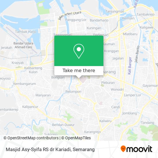 Masjid Asy-Syifa RS dr Kariadi map