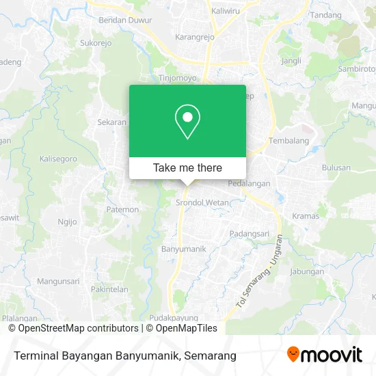 Terminal Bayangan Banyumanik map