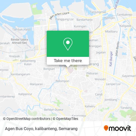 Agen Bus Coyo, kalibanteng map