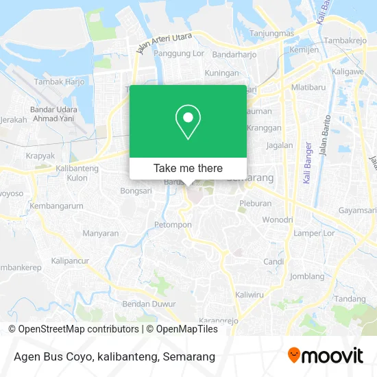 Agen Bus Coyo, kalibanteng map