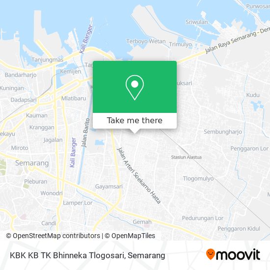 KBK KB TK Bhinneka Tlogosari map