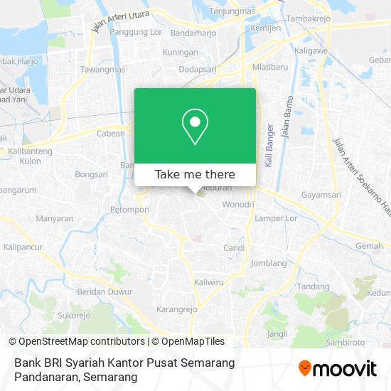 Bank BRI Syariah Kantor Pusat Semarang Pandanaran map