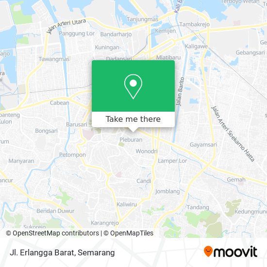 Jl. Erlangga Barat map