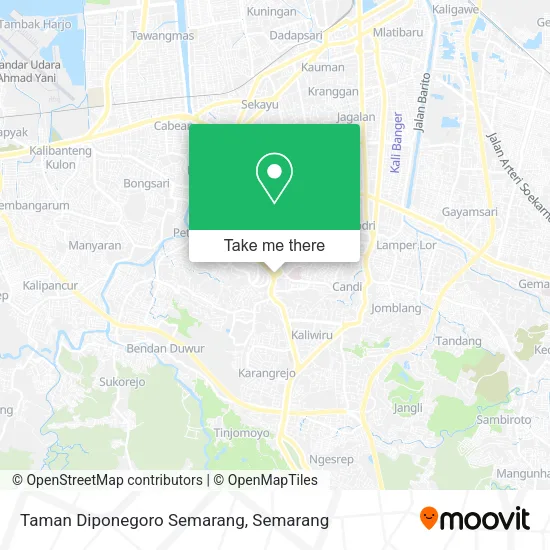 Taman Diponegoro Semarang map