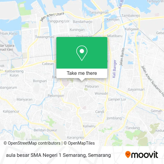 aula besar SMA Negeri 1 Semarang map