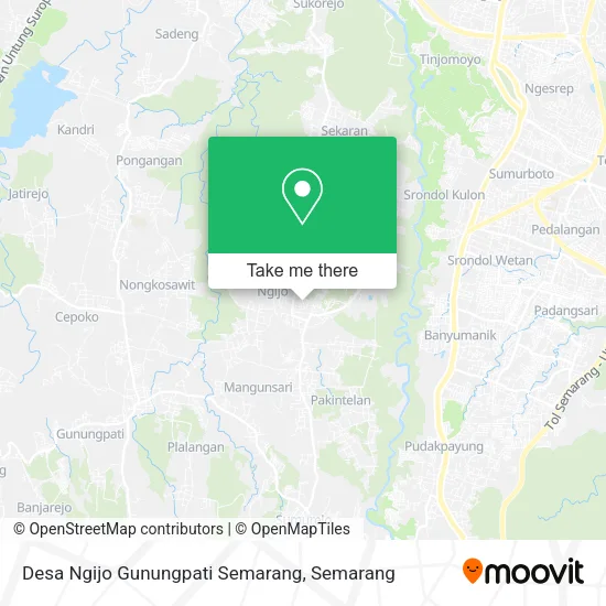 Desa Ngijo Gunungpati Semarang map