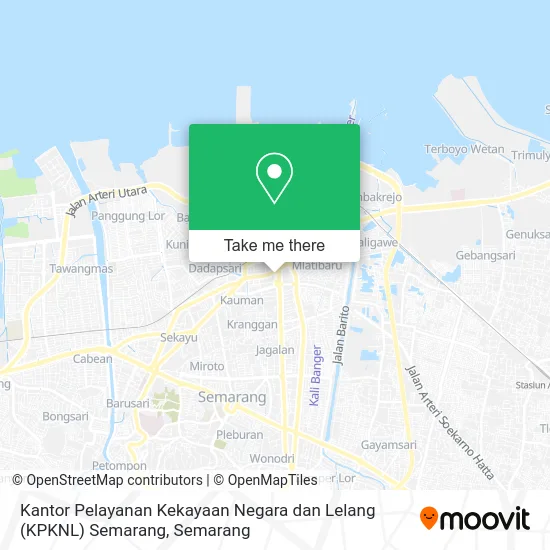 Kantor Pelayanan Kekayaan Negara dan Lelang (KPKNL) Semarang map