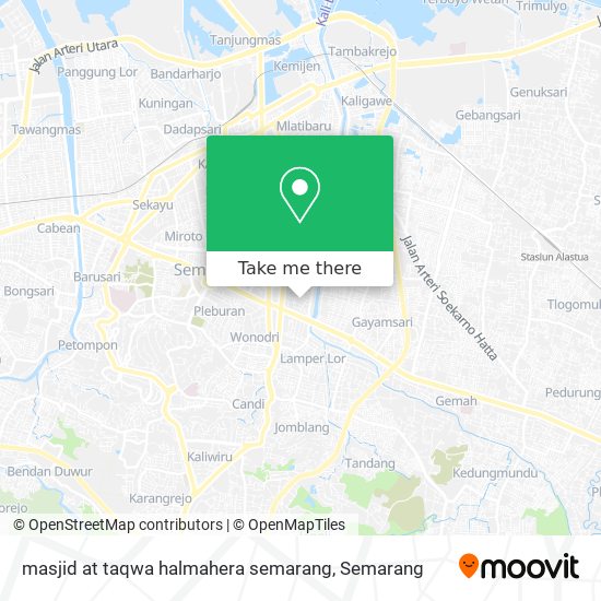 masjid at taqwa halmahera semarang map