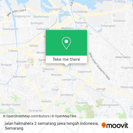 jalan halmahera 2 semarang jawa tengah indonesia map