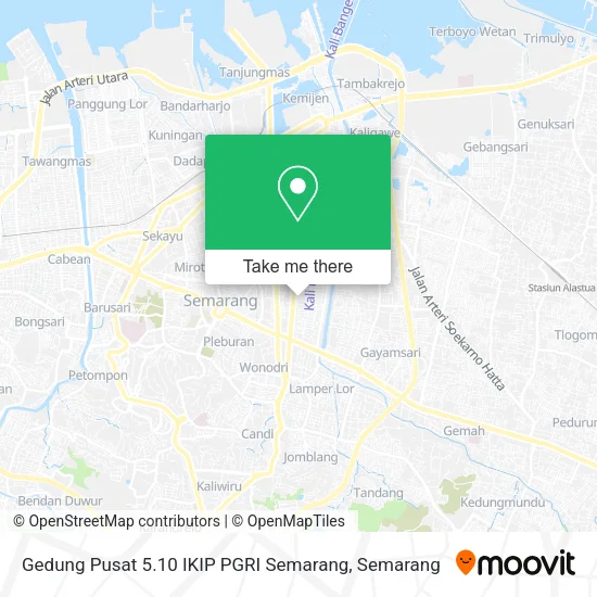 Gedung Pusat 5.10 IKIP PGRI Semarang map