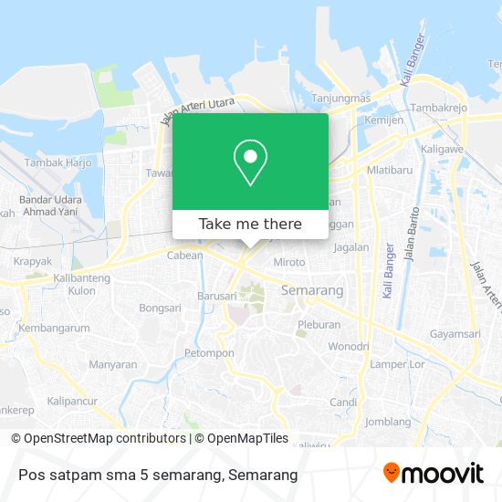 Pos satpam sma 5 semarang map