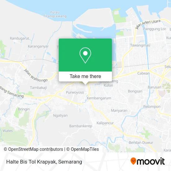 Halte Bis Tol Krapyak map