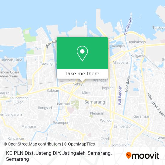 KD PLN Dist. Jateng DIY, Jatingaleh, Semarang map