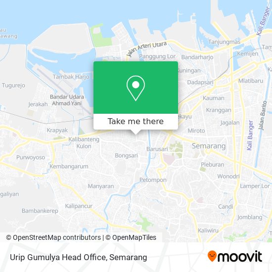 Urip Gumulya Head Office map