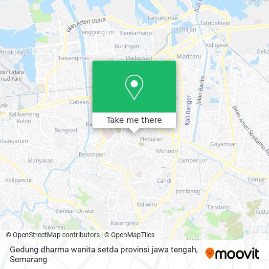 Gedung dharma wanita setda provinsi jawa tengah map