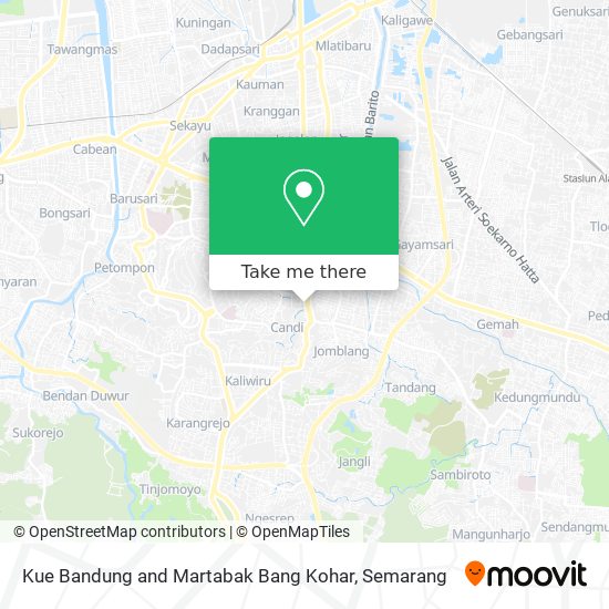 Kue Bandung and Martabak Bang Kohar map