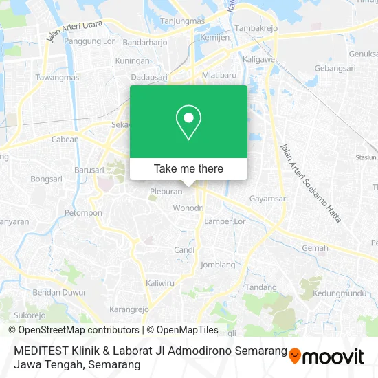 MEDITEST Klinik & Laborat   Jl Admodirono Semarang Jawa Tengah map
