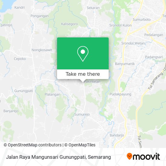 Jalan Raya Mangunsari Gunungpati map