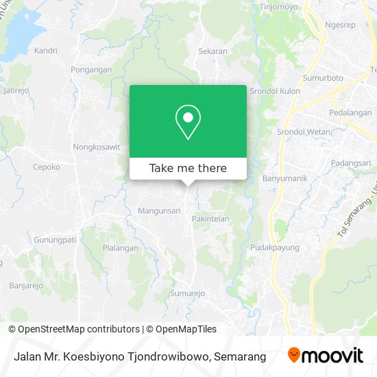 Jalan Mr. Koesbiyono Tjondrowibowo map