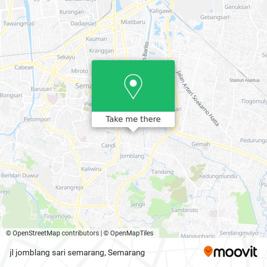 jl jomblang sari semarang map