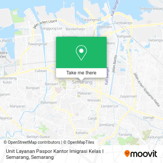 Unit Layanan Paspor Kantor Imigrasi Kelas I Semarang map