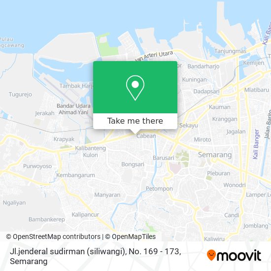 Jl.jenderal sudirman (siliwangi), No. 169 - 173 map