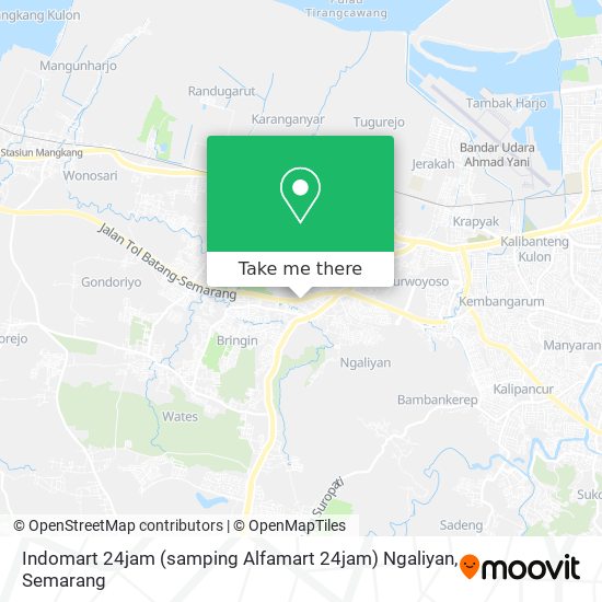 Indomart 24jam (samping Alfamart 24jam) Ngaliyan map