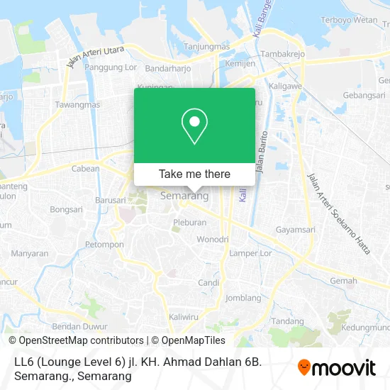 LL6 (Lounge Level 6) jl. KH. Ahmad Dahlan 6B. Semarang. map