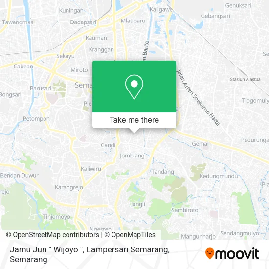 Jamu Jun " Wijoyo ", Lampersari Semarang map