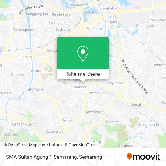 SMA Sultan Agung 1 Semarang map