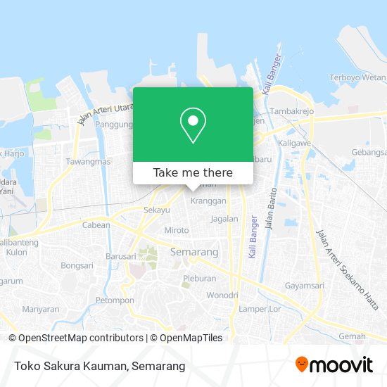 Toko Sakura Kauman map