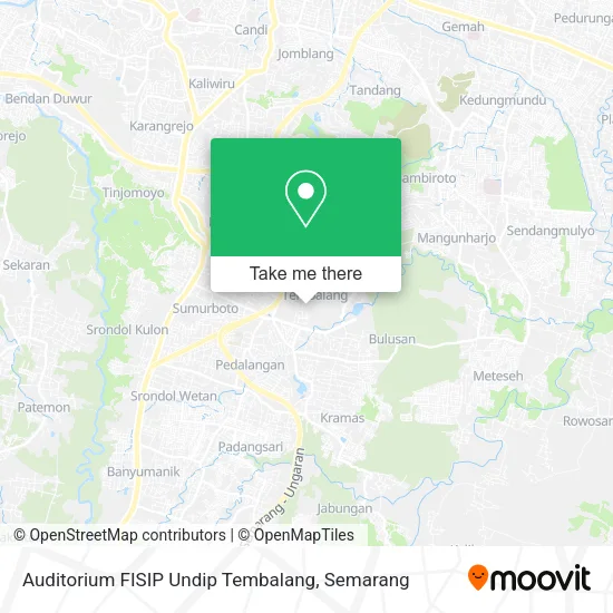 Auditorium FISIP Undip Tembalang map