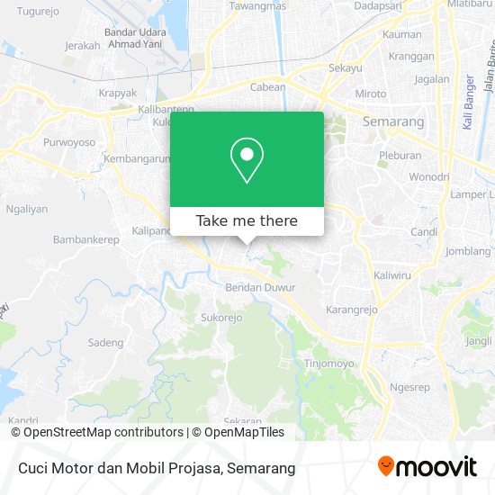 Cuci Motor dan Mobil Projasa map