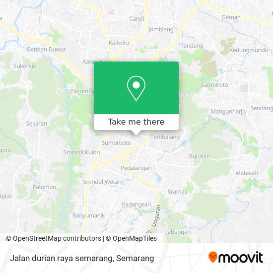 Jalan durian raya semarang map