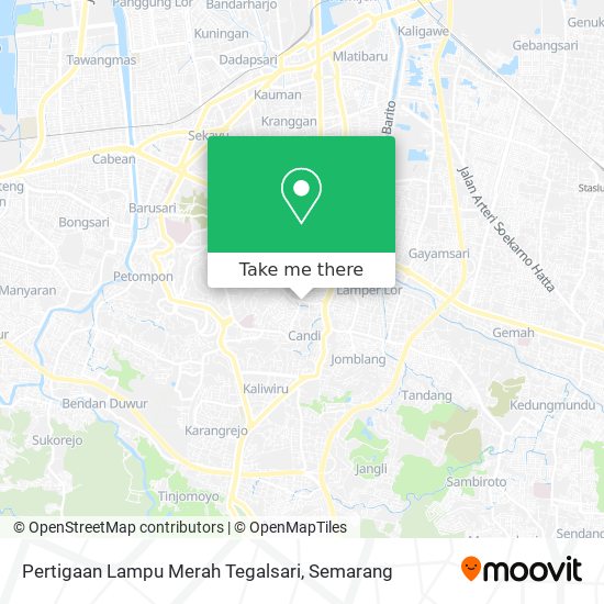 Pertigaan Lampu Merah Tegalsari map