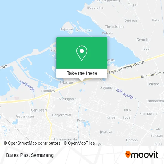 Bates Pas map