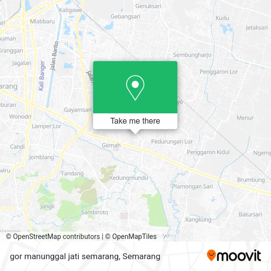 gor manunggal jati semarang map