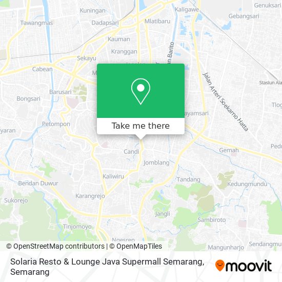 Solaria Resto & Lounge Java Supermall Semarang map