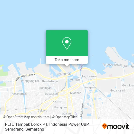PLTU Tambak Lorok PT. Indonesia Power UBP Semarang map