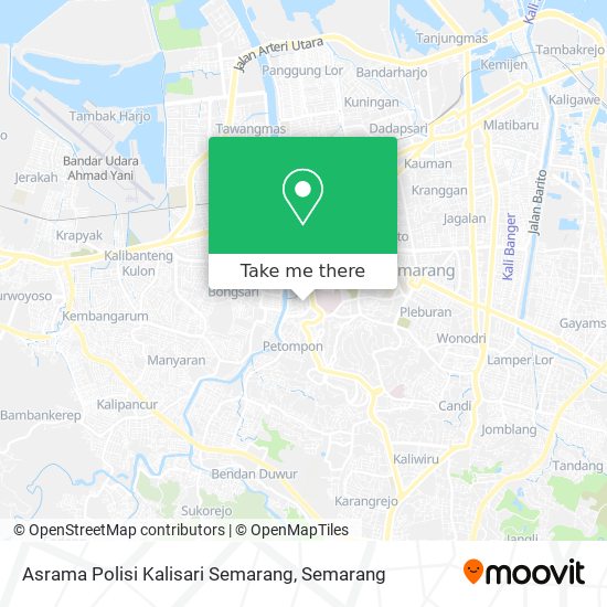 Asrama Polisi Kalisari Semarang map